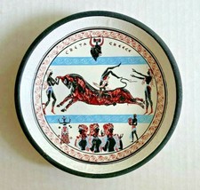 Vintage Greek Hand Painted Terracotta Decorative Plate Gods &amp; Goddesses ... - £13.31 GBP