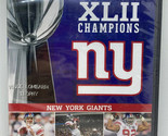 NFL Super Bowl Xlii Champions DVD NEW 2008 New York Giants Football Games - $5.99