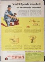 McCormick Farmall C Hydraulics Tractor Magazine Advertisement 1951 IH - $20.57