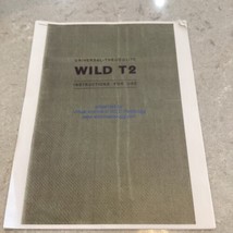 Wild T-2 Theodolite Instruction book rare Copy - £7.75 GBP