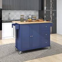 Kitchen Island Cart Multi-Functional Kitchen Island With Storage Modern Kitchen  - £449.12 GBP