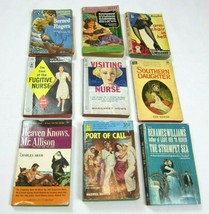 9 Vintage Paperback Books 1947-66 Burned Fingers Norris, Fugitive Nurse Gardner - £19.97 GBP