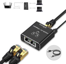 RJ45 Ethernet Cable Splitter 1 to 2 High Speed Internet Splitter Lan Cab... - $42.02