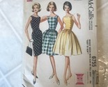 VINTAGE DRESS PATTERN McCall&#39;s 6755 Misses&#39; Dress 1963 Size 10 Full or S... - $26.88