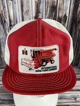 VTG Louisville International Axial-Flow Combine Red White Patch Snapback Hat USA - $96.74