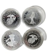 United States Marines Corps American Mint Silver Plate  Coin NO COA Iron... - £116.51 GBP