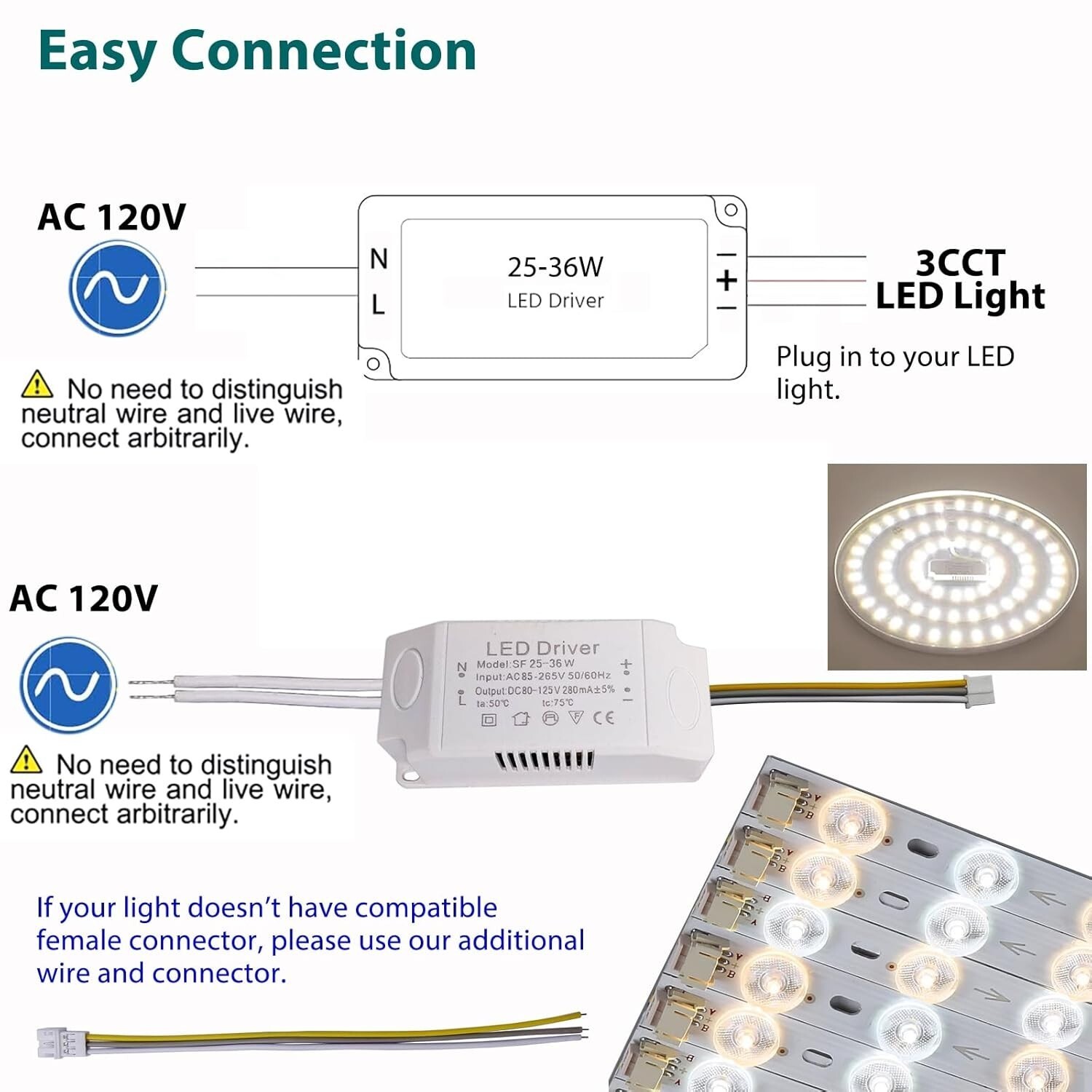 LED Driver 25-36W for Multi-Color Ceiling Style: SF 25-36W 3CCT Item image 5