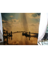 Florida Fishing Sunset Lake Scene Double Sided Wall Door Hanging 35.5&quot; x... - €23,94 EUR