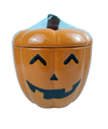 Pumpkin Halloween Ceramic Cookie Jar Canister  Decoration Kitchen Jack o... - £23.89 GBP