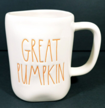 Rae Dunn by Magenta Great Pumpkin Coffee Mug White NWOT - $20.56