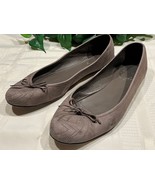 Gucci Ballet Flats Shoes Gray GG Stitch Toe 41 Well Used Sturdy - €60,37 EUR