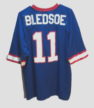 Drew Bledsoe #11 Buffalo Bills NFL Vintage 90s AFC Blue Logo Athletic Jersey XL - $47.23