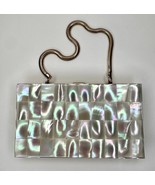 Vintage 1950s Mother of Pearl Compact Case Purse Evening Bag Gold - $2,578.40 MXN