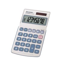 Sharp HO EL240SB 8 Digit Solar and Battery Powered Slant Display Calcula... - £15.93 GBP