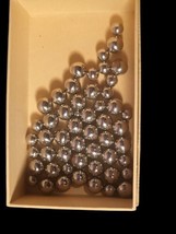 Bag of 54 Silver Magnetic Marbles Assortment of Sizes - £19.31 GBP
