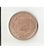 1924 ESTADOS UNIDOS MEXICANOS 2 Centavos KEY Coin KM# 419-Low Mintage-75... - $39.59
