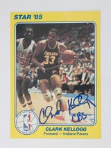Clark Kellogg Signed Autographed 1985 Star 5x7 Basketball Card - Indiana... - £7.92 GBP