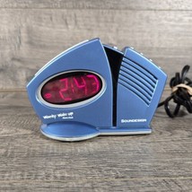 Retro Wacky Wake Up Alarm Clock Soundesign Blue 3131L - Tested - £15.14 GBP