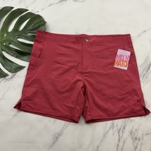 Kortni Jeane Mens Boardies Swim Trunks Size 36 New Solid Pink Unlined Po... - $35.63