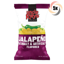 5x Bags Uncle Ray&#39;s Jalapeno Flavored Potato Chips | 4.25oz | Fast Shipping - £16.99 GBP