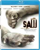 *SAW Starring Cary Elwes, Danny Glover, Monica Potter Blu-ray + DVD NO DIGITAL - £5.86 GBP