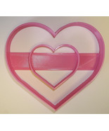 Double Heart Love Anniversary Valentine Cookie Cutter Made in USA PR301 - £3.20 GBP