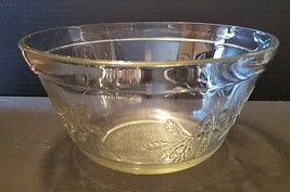 Crystal Bowl With Floral Design 4.75&quot; Tall - £14.83 GBP