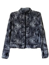 Danskin Now Girls Black and White Long Sleeve Full Zip Jacket Size L (10-12) - £11.74 GBP