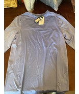 Nepallo mens S cool water blue long sleeve shirt - $34.65