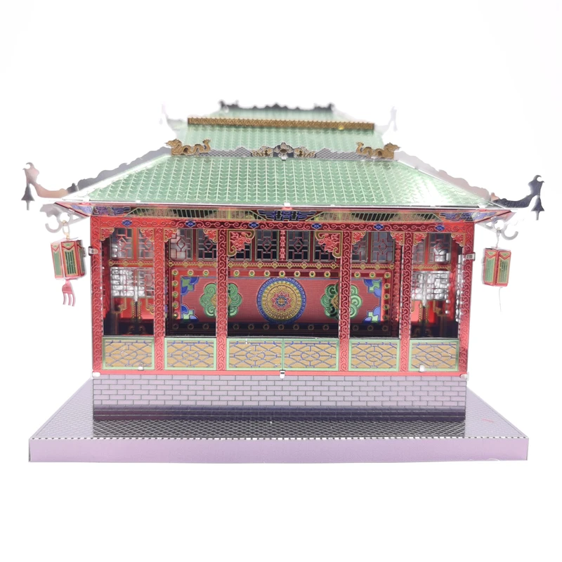 Etal puzzle chinese ancient theater architecture diy aemble model a cut jigsaw building thumb200