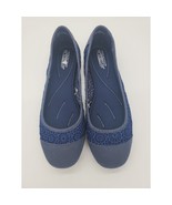 Seychelles Slip On Flats 7 1/2W Womens Prima Blue Memory Foam Casual Shoes - £18.80 GBP