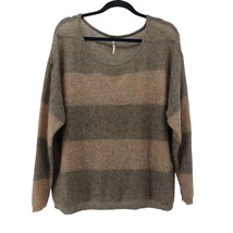 Free People Mohair Striped Knit Sweater Academia Preppy Sz M - $33.65