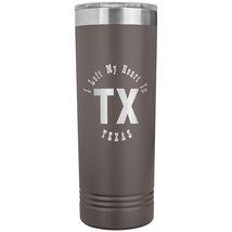 Heart In Texas v01-22oz Insulated Skinny Tumbler - Pewter - £25.95 GBP