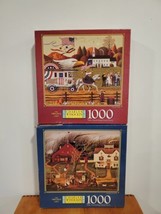  Hasbro Charles Wysockis  Americana Jigsaw Puzzles 1000 pieces - £22.34 GBP