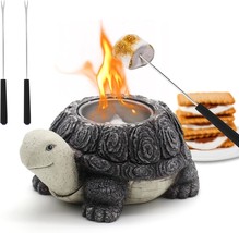 Tabletop Fire Pit,Concrete Mini Table Top Fire Pit, Cute Turtle And Hedgehog - £30.57 GBP