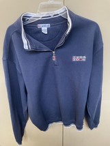 Carnival Cruise Lines Sz XL 1/4 Zip Blue Embroidered Sweatshirt Men’s Pu... - $24.22