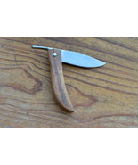 vintage real handmade stainless steel folding knife 5243 - $63.12 CAD