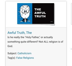 The Awful Truth | Jack T Chick | Gospel Bible Track | Catholicism - £3.53 GBP