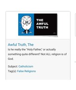 The AWFUL TRUTH | JACK T CHICK | GOSPEL BIBLE TRACK | CATHOLICISM - £3.45 GBP
