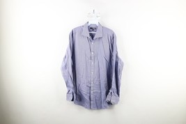 Murano Liquid Luxury Mens Large Diamond Long Sleeve Collared Button Shir... - $24.70