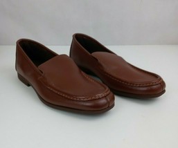 Vintage Hush Puppies Men&#39;s Brown Leather Loafers Size 7.5 D - £23.25 GBP