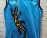 Men&#39;s Alchemist Full Zip Cycling Jersey S small Lizard Head Guides blue ... - $19.79