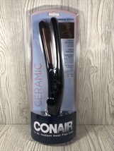 CONAIR Flat Iron Straightener 3/4&quot; Ceramic Plate Instant Heat Smooth Hair NEW - £15.63 GBP