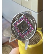 2 Year NA Clean Time Chip Crystal Nickel Plated Medallion  - $19.99