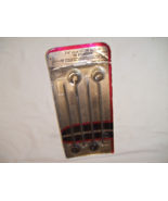 Vintage pack of 4 TV Antenna Wire Holder Stand Offs 7.5" long wood screw New - $16.82