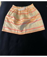 NWT Francesca&#39;s Jun &amp; Ivy Metallic Tribal Pleated Short Skirt Size S Ori... - £10.21 GBP