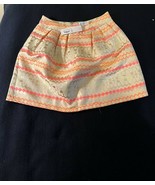 NWT Francesca&#39;s Jun &amp; Ivy Metallic Tribal Pleated Short Skirt Size S Ori... - $12.99