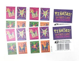 USPS Pinatas (5 Booklets of 20) Forever Postage Stamps Celebrate Hispanic Herita - £62.48 GBP