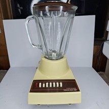 Vtg Retro Art Deco Gold Harvest Hamilton Beach Scovill 7 Speed Blender 600-1  - £19.66 GBP