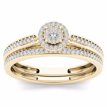10K Yellow Gold 0.25 Ct Diamond Bridal Ring Set - $369.99